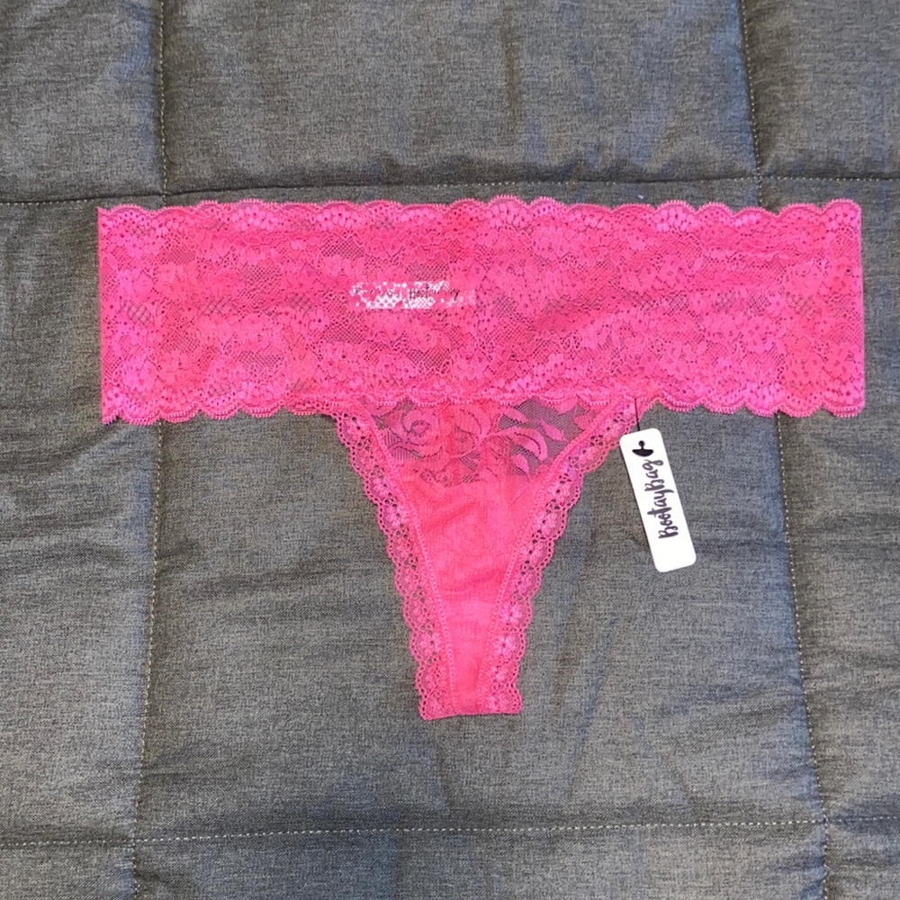 Lace Trim Thong